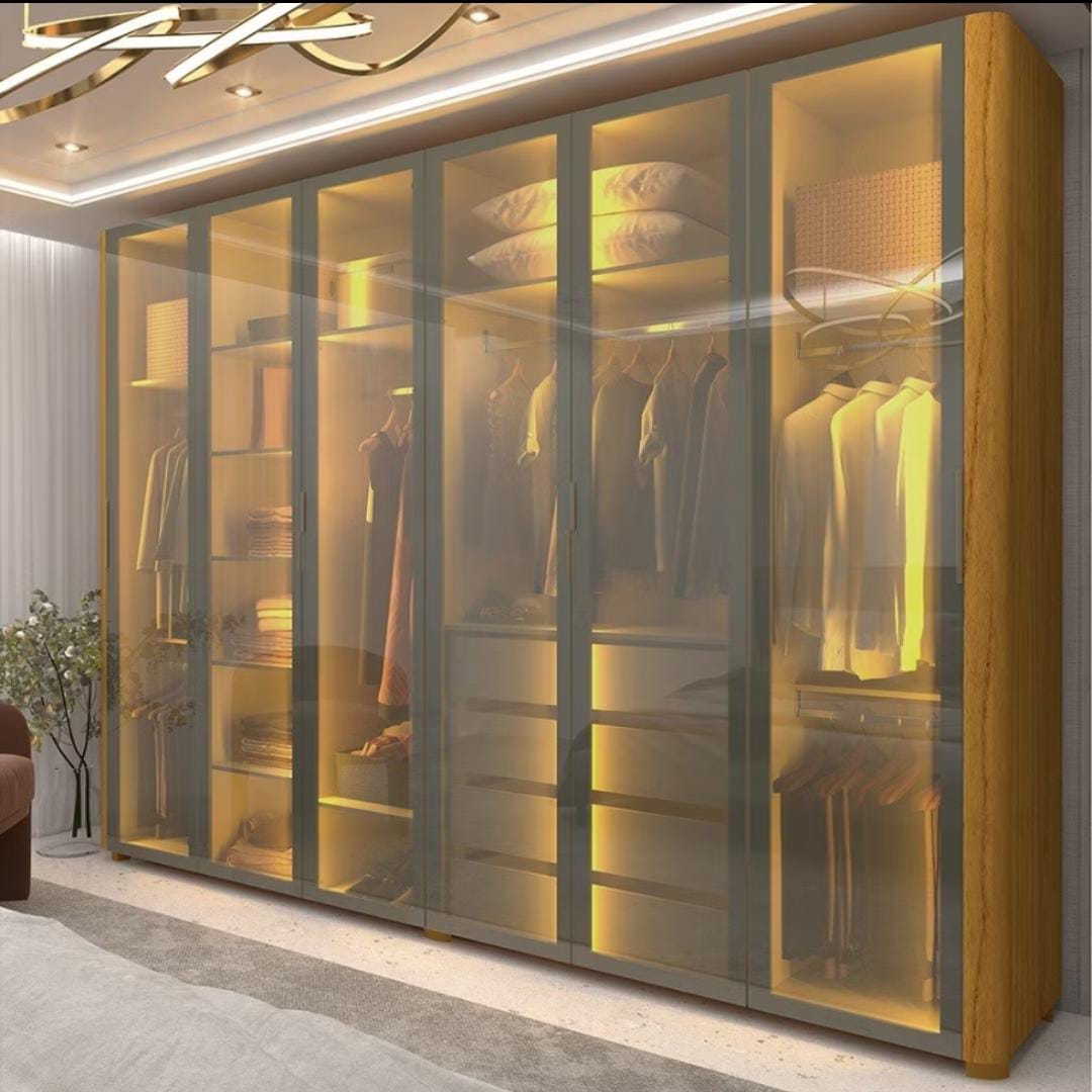 Guarda Roupas Casal 6 Portas Reflecta Innova