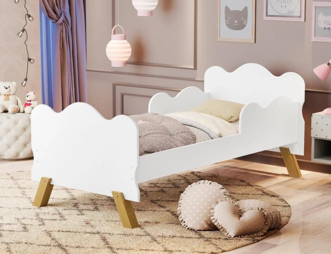 Mini Cama Infantil Angel Branco